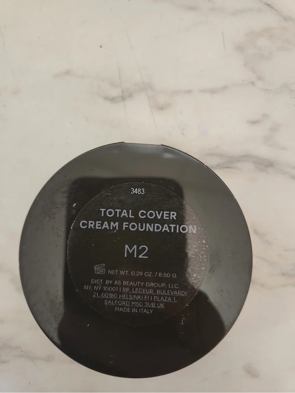 COVER FX Total Cover Cream Foundation Shade M2 Satin Full Cover Oil-Free 0.29 oz